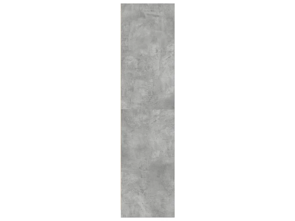 Armadio Grigio Cemento 100x50x200 cm in Legno Multistrato