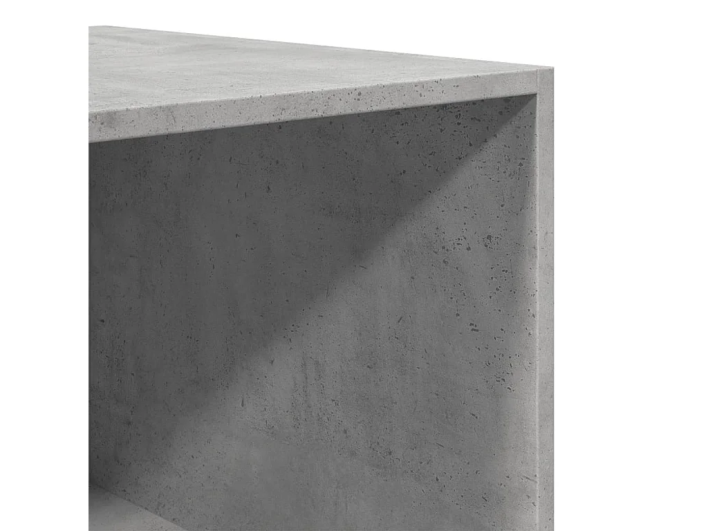 Armadio Grigio Cemento 100x50x200 cm in Legno Multistrato