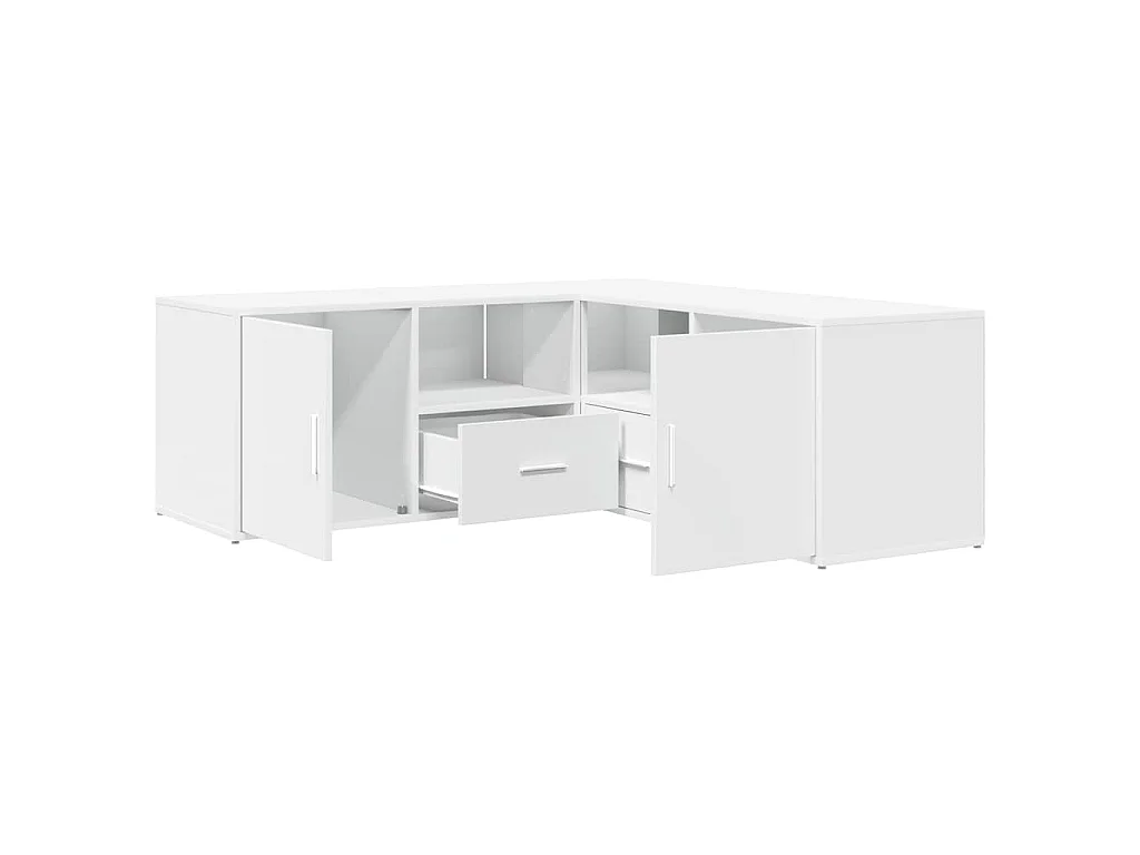 Armoire d'angle blanc 200x40x45 cm bois d’ingénierie