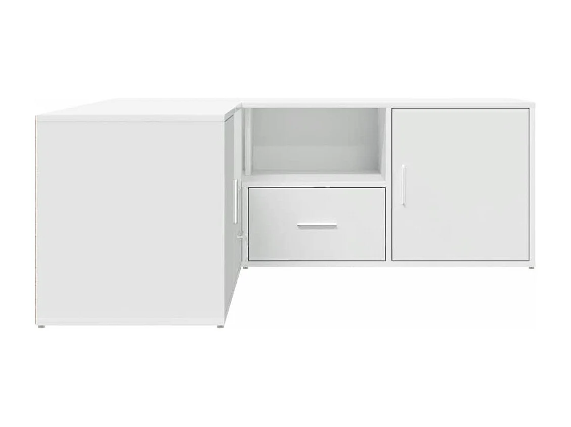 Armoire d'angle blanc 200x40x45 cm bois d’ingénierie
