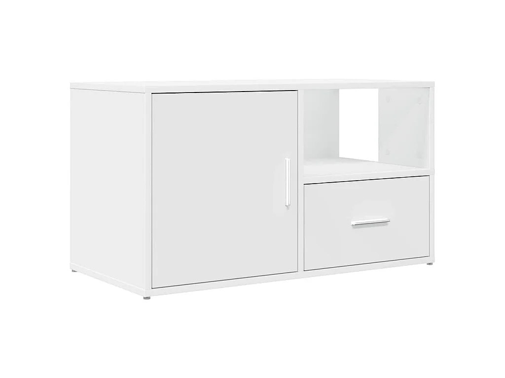 Armoire d'angle blanc 200x40x45 cm bois d’ingénierie