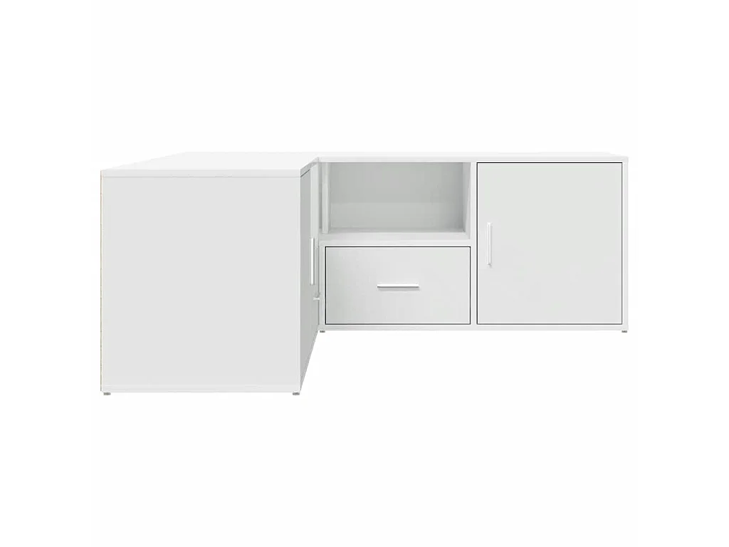 Armoire d'angle blanc 200x40x45 cm bois d’ingénierie