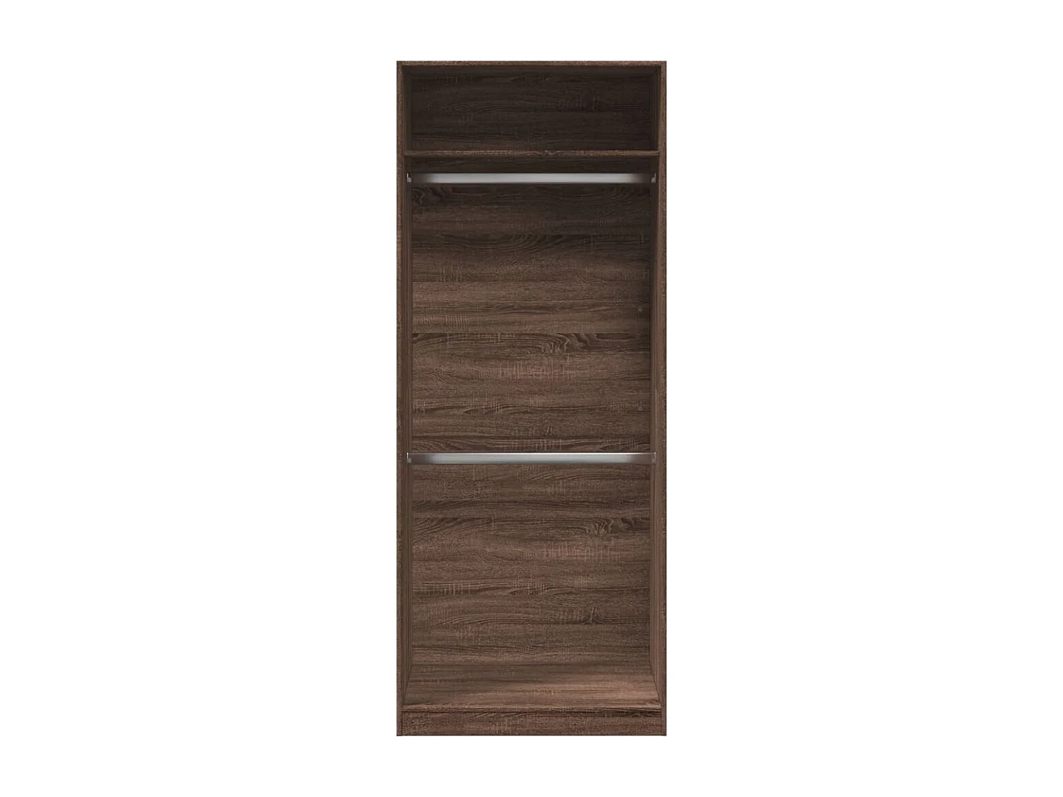Kleiderschrank Braun Eichen-Optik 80x50x200 cm Holzwerkstoff