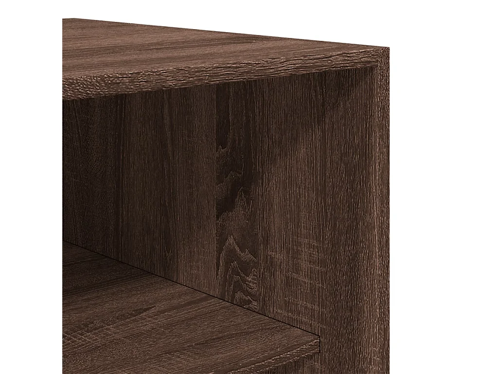 Kleiderschrank Braun Eichen-Optik 80x50x200 cm Holzwerkstoff