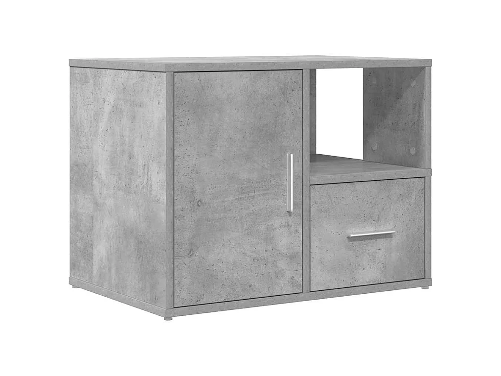 Hoekkast 160x40x45 cm bewerkt hout betongrijs