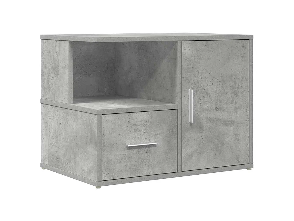 Hoekkast 160x40x45 cm bewerkt hout betongrijs