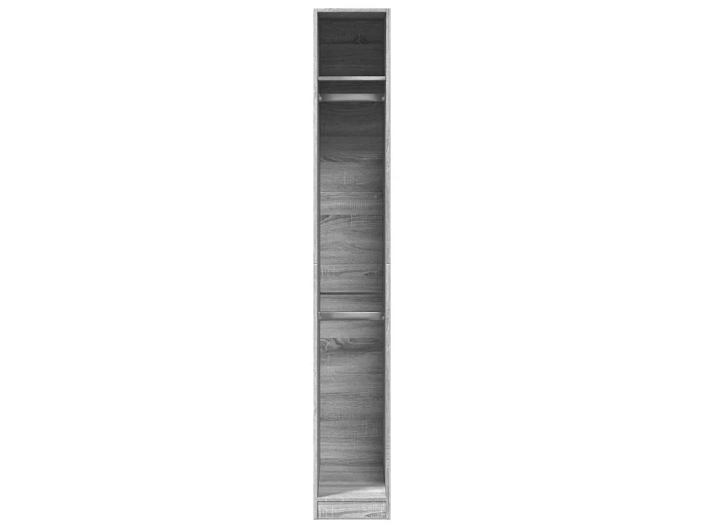 Armadio Grigio Sonoma 30x50x200 cm in Legno Multistrato