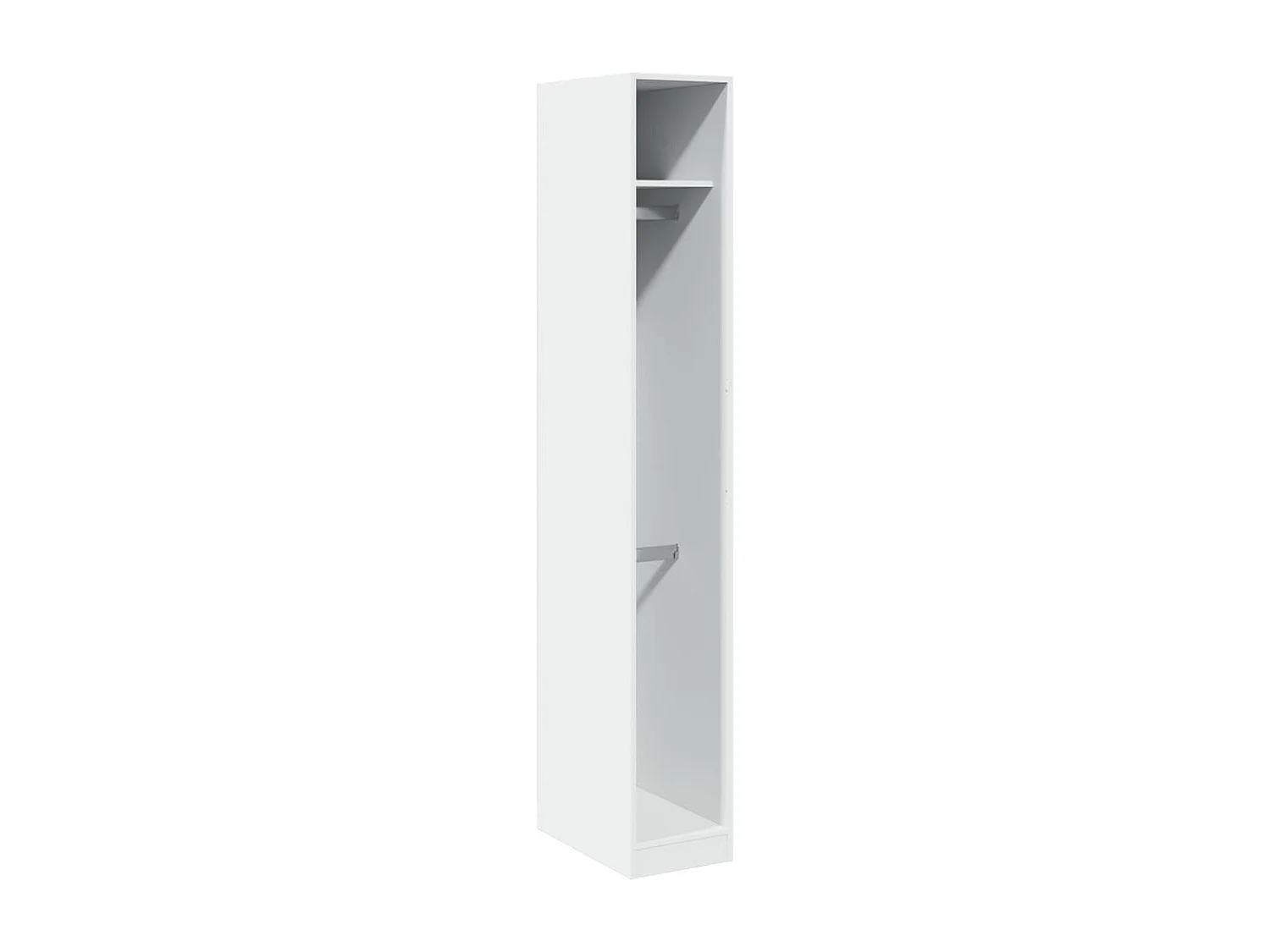 Kleiderschrank Weiß 30x50x200 cm Holzwerkstoff