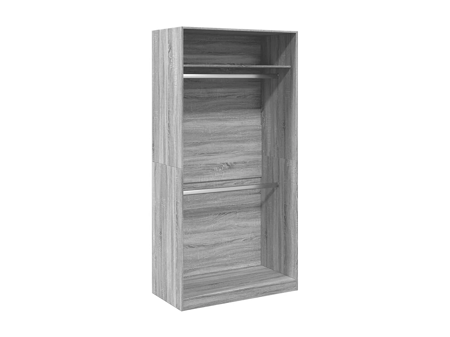 Garde-robe sonoma gris 100x50x200 cm bois d'ingénierie