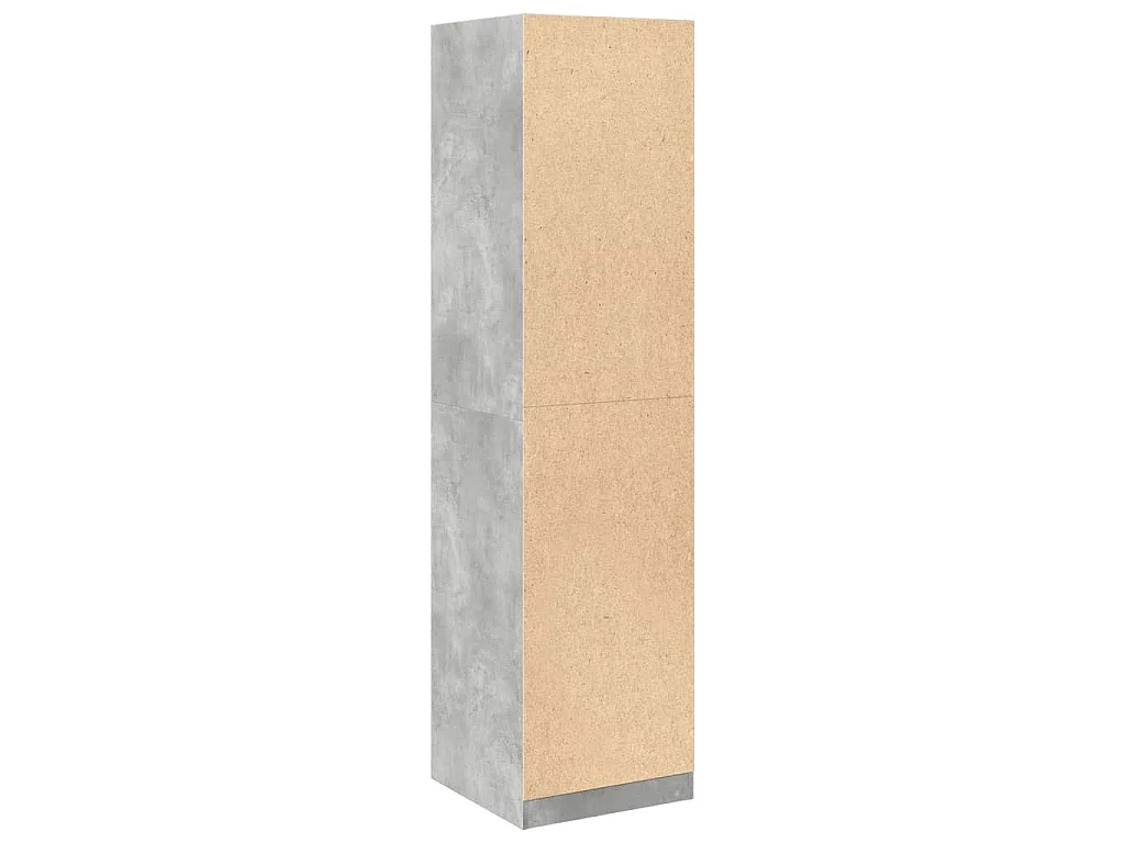 Armadio Grigio Cemento 50x50x200 cm in Legno tecnico