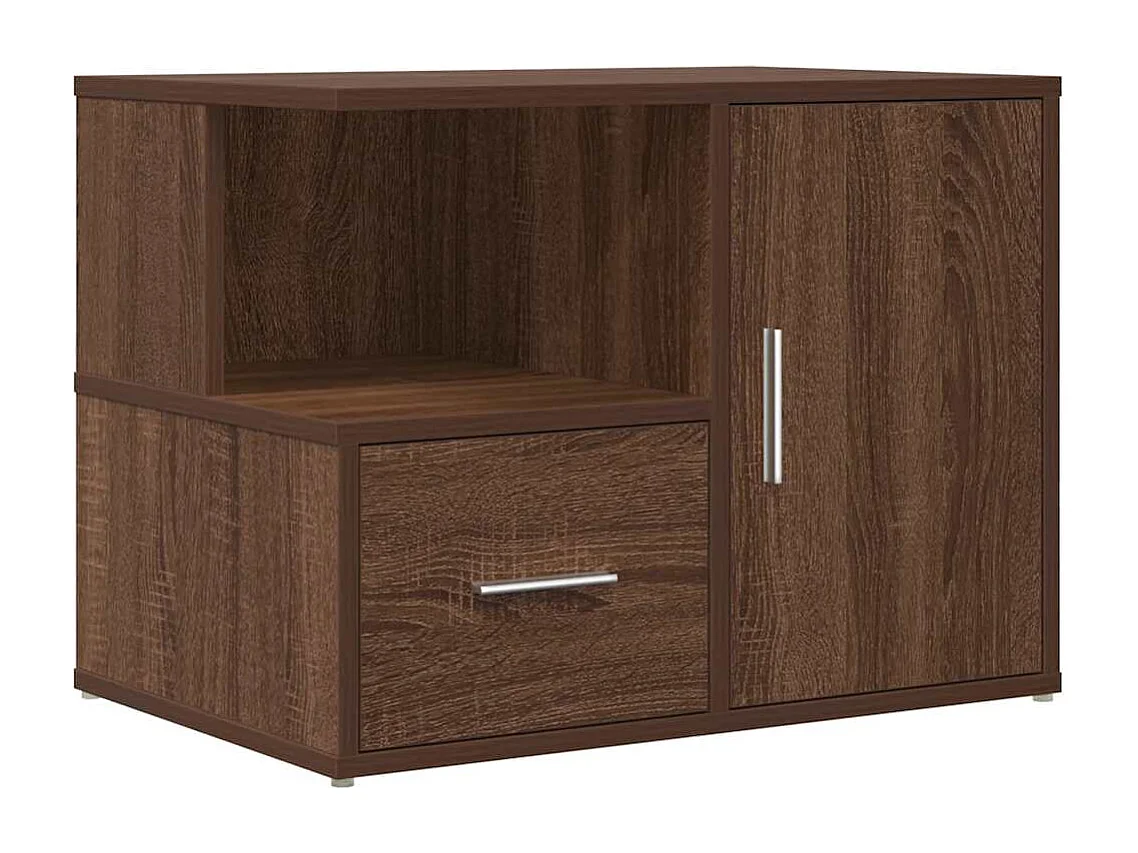 Hoekkast 160x40x45 cm bewerkt hout bruin eikenkleurig