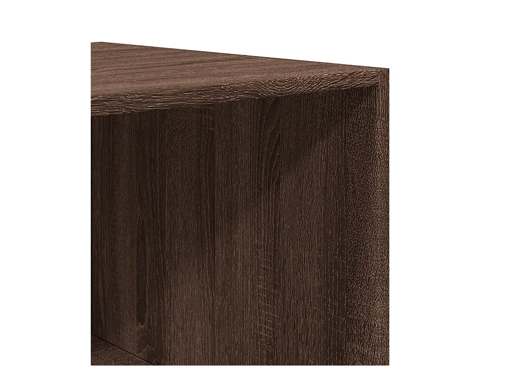 Kledingkast 100x50x200 cm bewerkt hout bruin eikenkleur