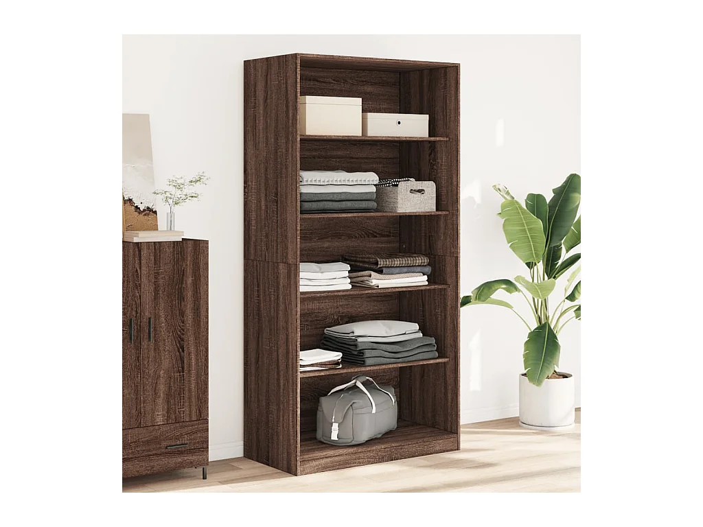 Garde-robe chêne marron 100x50x200 cm bois d'ingénierie