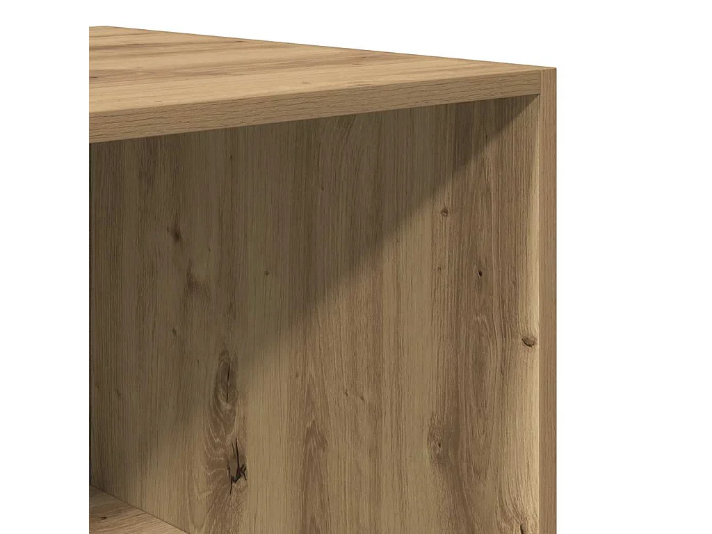 Garde-robe chêne artisanal 100x50x200 cm bois d'ingénierie