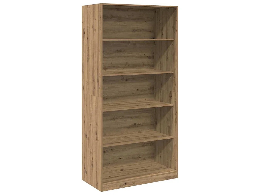 Kledingkast 100x50x200 cm bewerkt hout artisanaal eikenkleurig