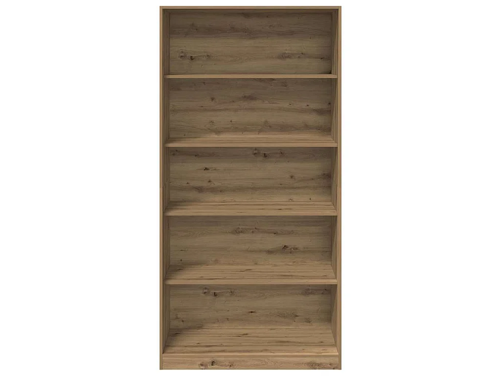 Kledingkast 100x50x200 cm bewerkt hout artisanaal eikenkleurig