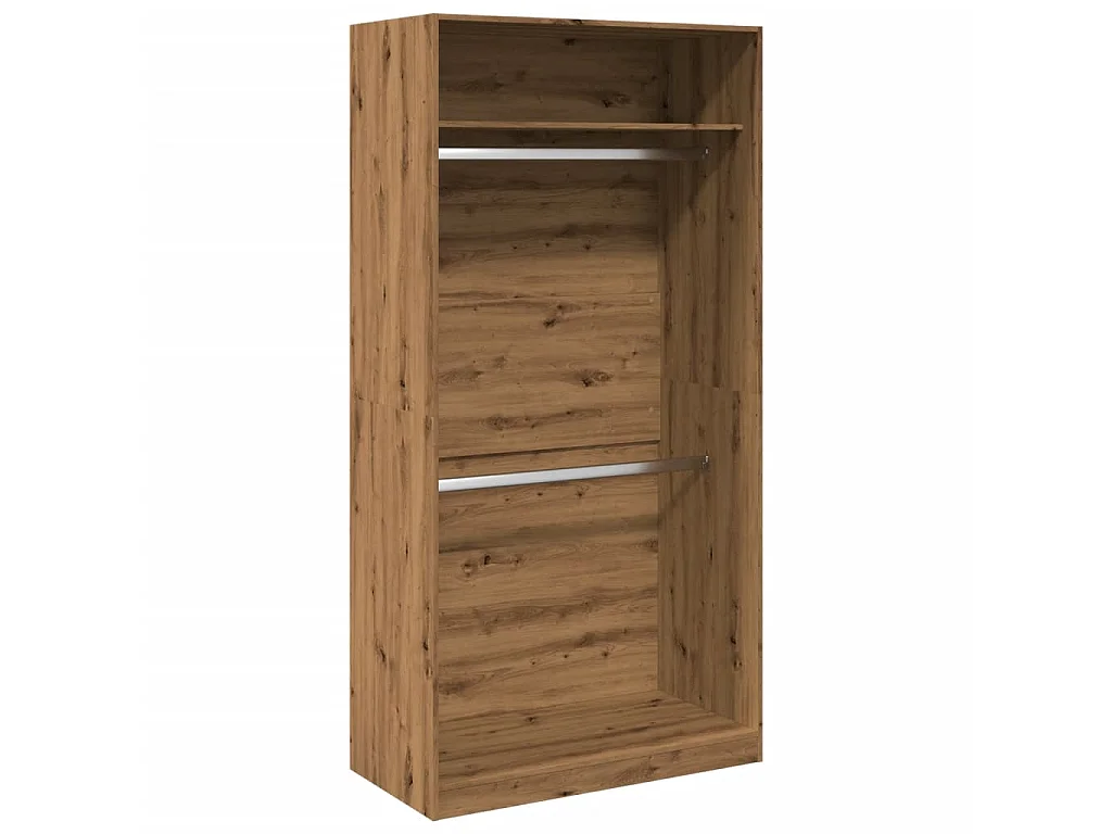 Armadio Rovere Artigianale 100x50x200 cm in Legno Multistrato