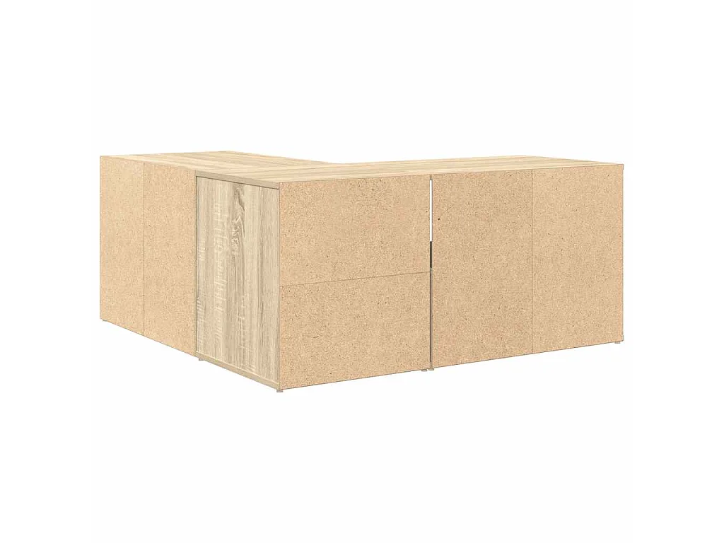 Hoekkast 160x40x45 cm bewerkt hout sonoma eikenkleurig