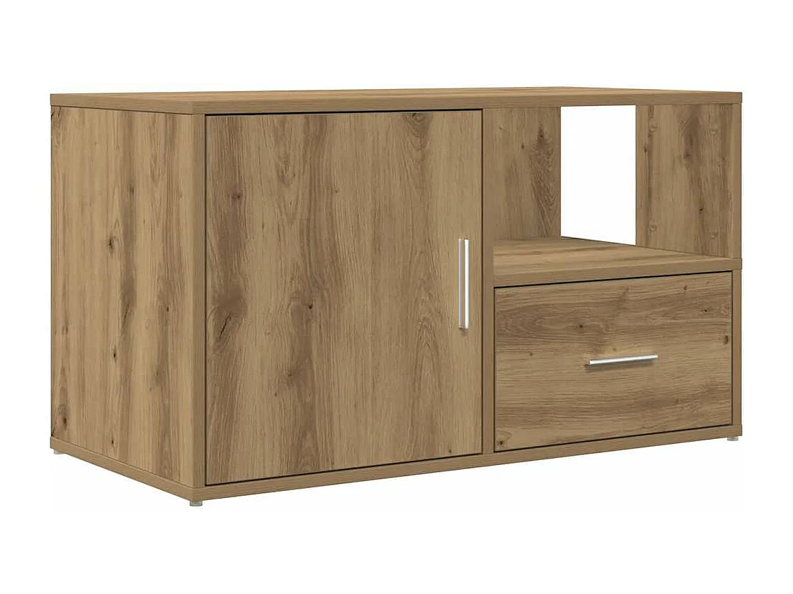 Mobile Angolare Rovere Artigianale 200x40x45 cm in Truciolato