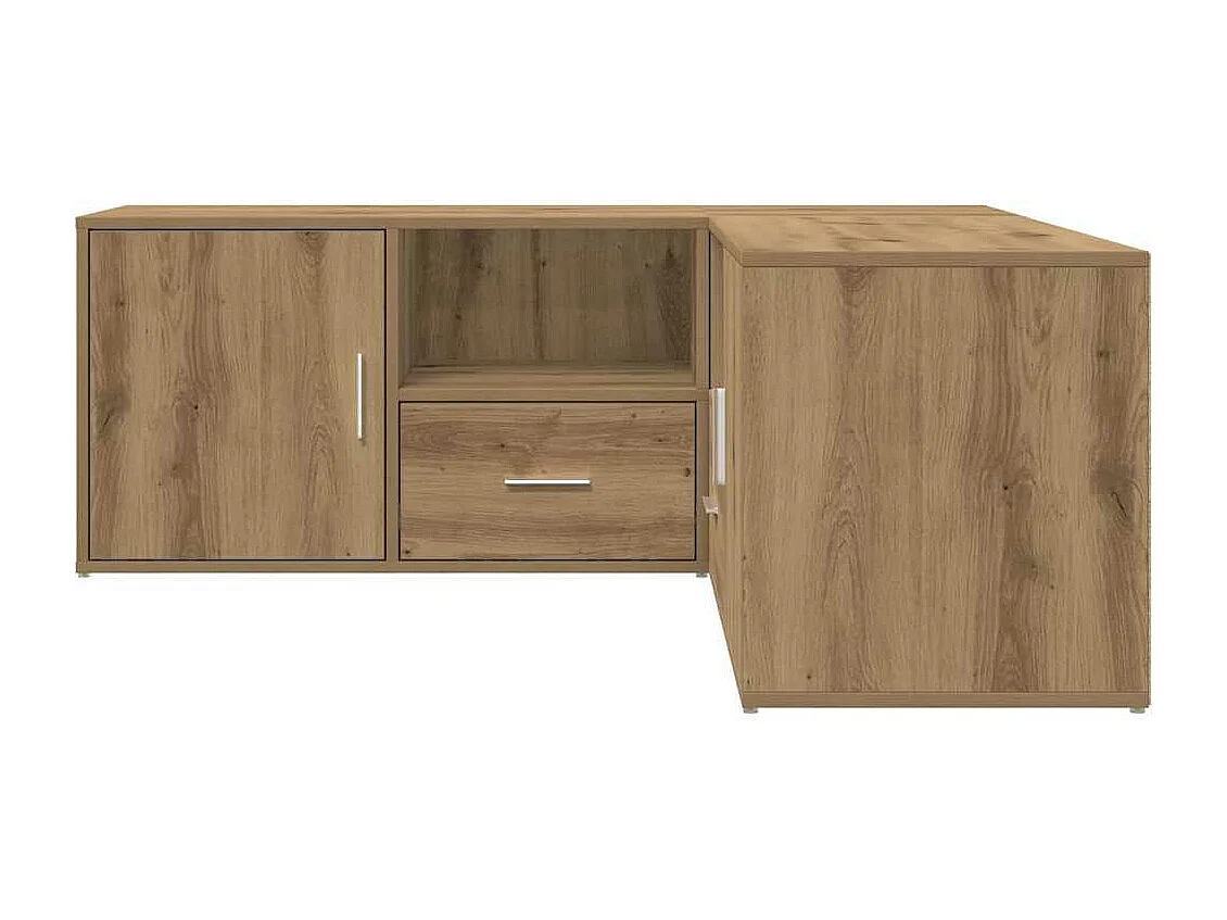 Mobile Angolare Rovere Artigianale 200x40x45 cm in Truciolato