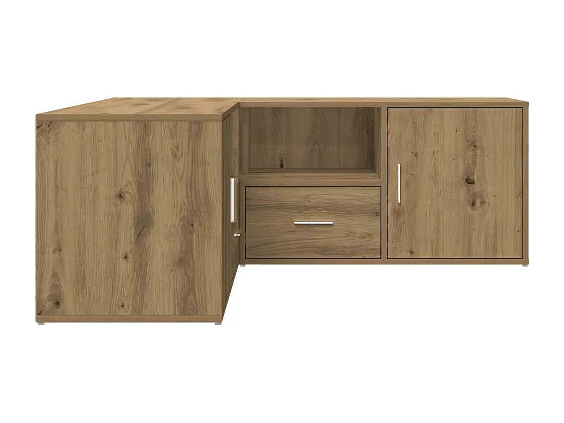 Mobile Angolare Rovere Artigianale 200x40x45 cm in Truciolato