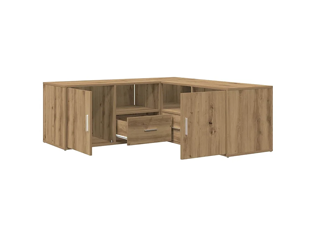 Eckregal Artisan-Eiche 200x40x45 cm Holzwerkstoff