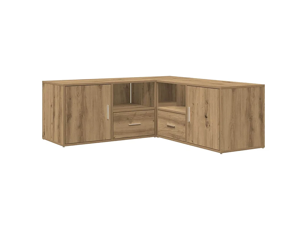 Armoire d'angle chêne artisanal 200x40x45 cm bois d'ingénierie