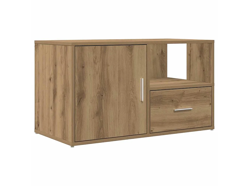 Armoire d'angle chêne artisanal 200x40x45 cm bois d'ingénierie
