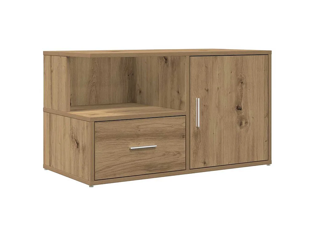 Armoire d'angle chêne artisanal 200x40x45 cm bois d'ingénierie
