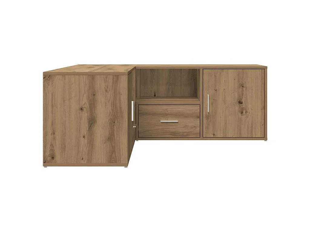 Armoire d'angle chêne artisanal 200x40x45 cm bois d'ingénierie
