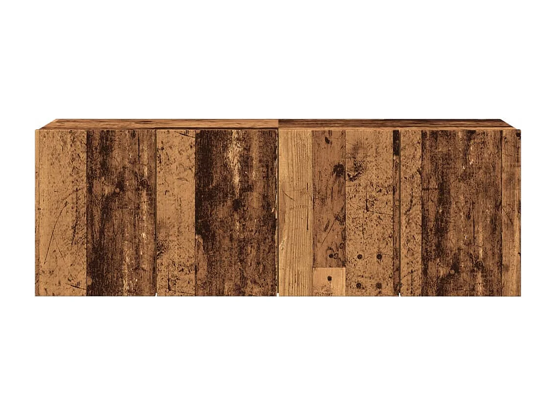 Mobili TV a Parete 2pz Legno Antico 60x30x41 cm