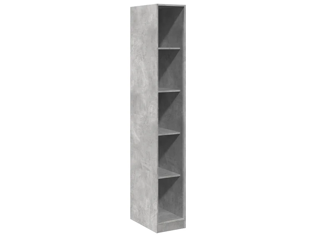 Armadio Grigio Cemento 30x50x200 cm in Legno tecnico