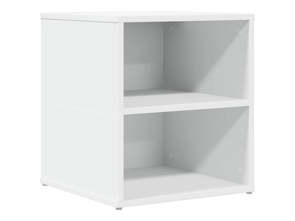 Hoekkast 160x40x45 cm bewerkt hout wit