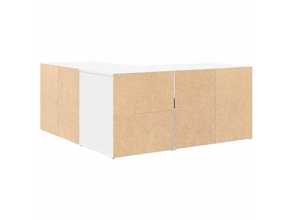 Armoire d'angle blanc 160x40x45 cm bois d’ingénierie