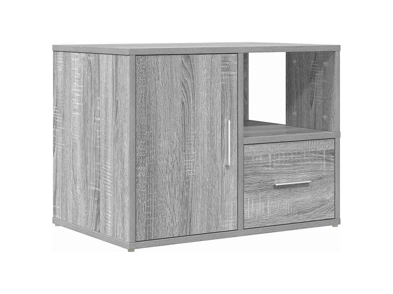 Hoekkast 160x40x45 cm bewerkt hout grijs sonoma eikenkleurig