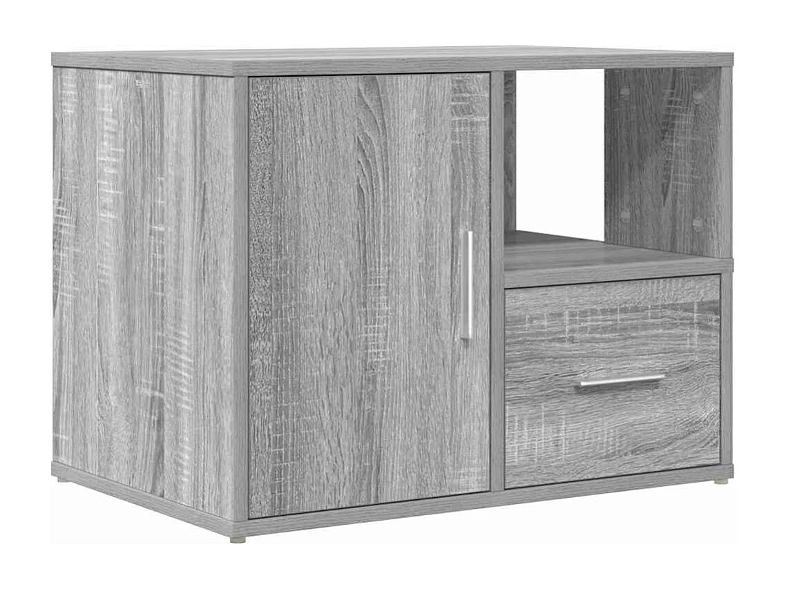 Hoekkast 160x40x45 cm bewerkt hout grijs sonoma eikenkleurig