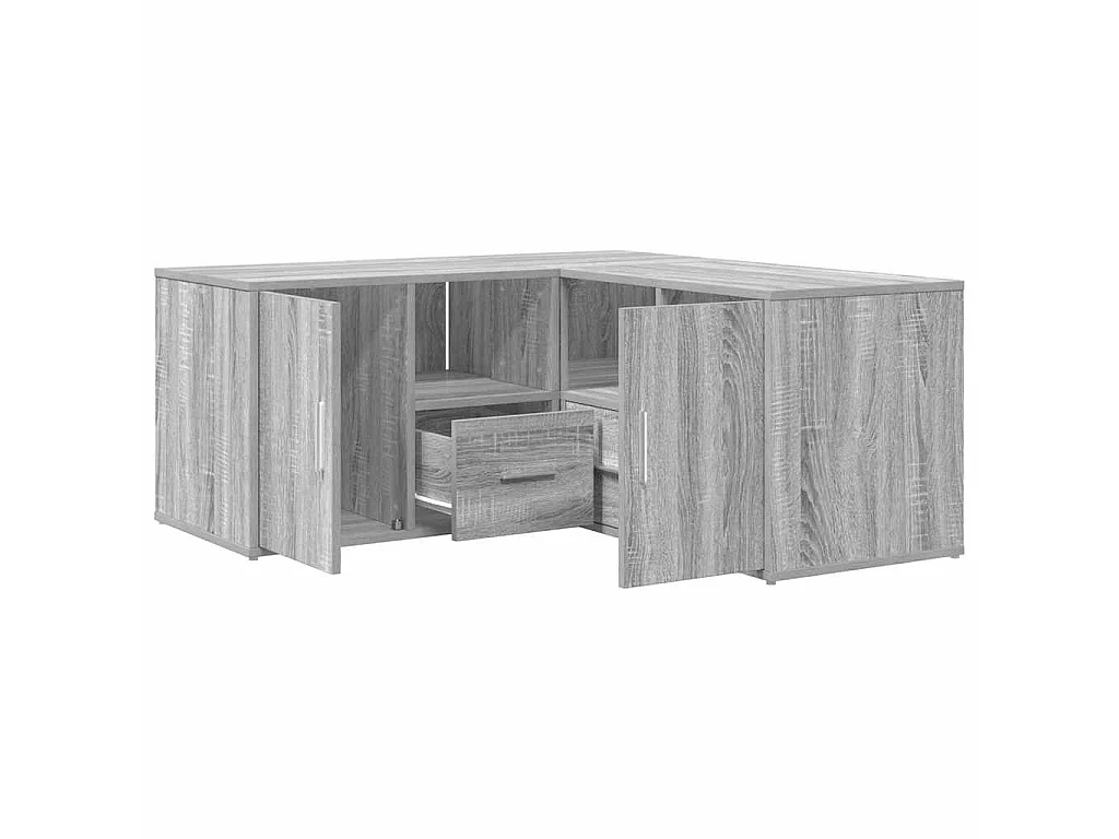 Mobile Angolare Grigio Sonoma 160x40x45 cm in Truciolato