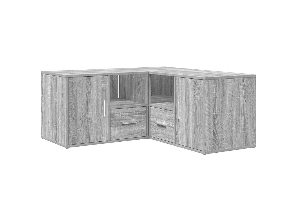 Mobile Angolare Grigio Sonoma 160x40x45 cm in Truciolato