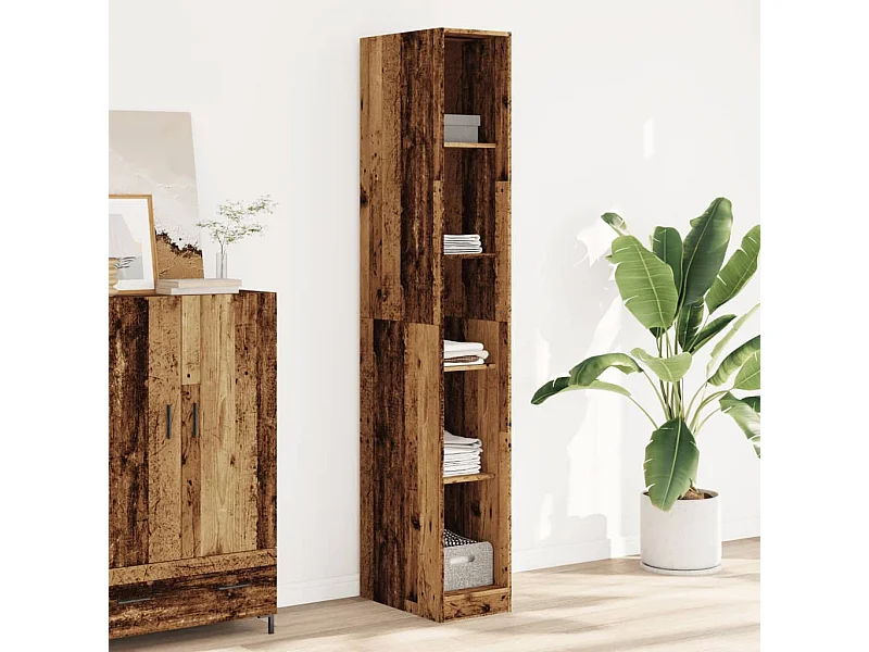 Kledingkast 30x50x200 cm bewerkt hout oud hout