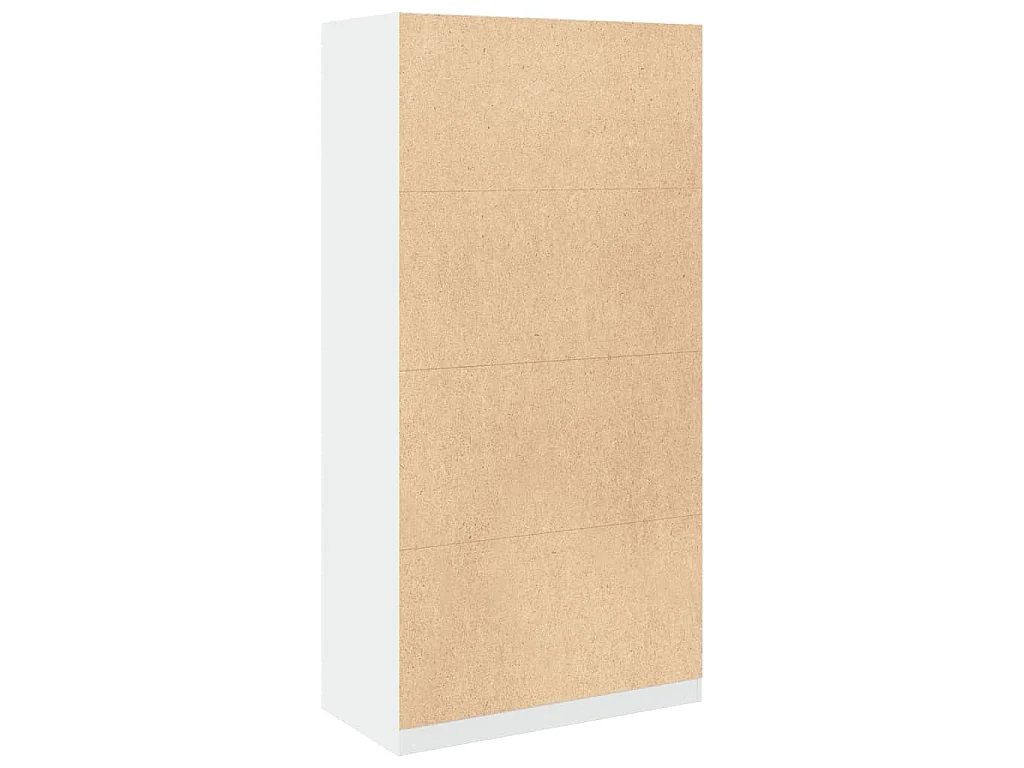 Kleiderschrank Weiß 100x50x200 cm Holzwerkstoff