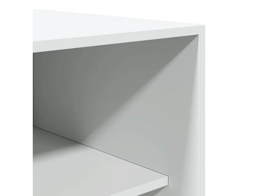 Kleiderschrank Weiß 100x50x200 cm Holzwerkstoff
