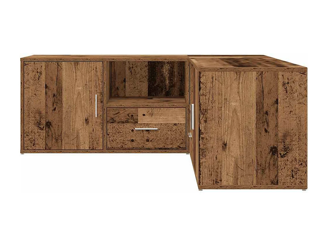 Eckregal Altholz-Optik 200x40x45 cm Holzwerkstoff