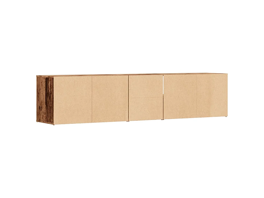 Mobile Angolare Legno Antico 200x40x45 cm in Truciolato