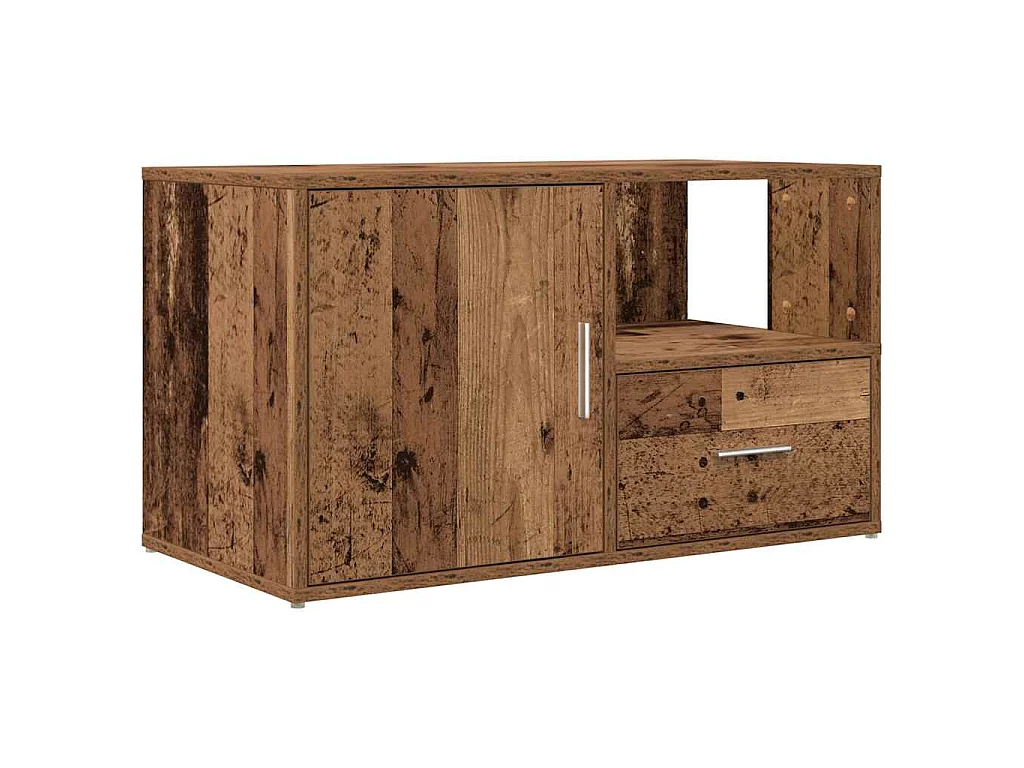 Mueble de esquina madera de ingeniería envejecida 200x40x45 cm