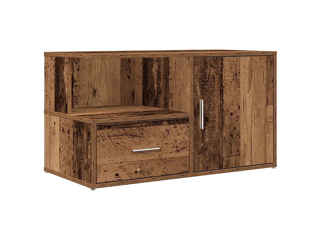 Mueble de esquina madera de ingeniería envejecida 200x40x45 cm