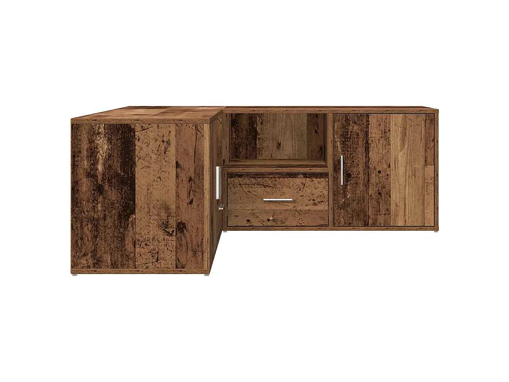 Mueble de esquina madera de ingeniería envejecida 200x40x45 cm