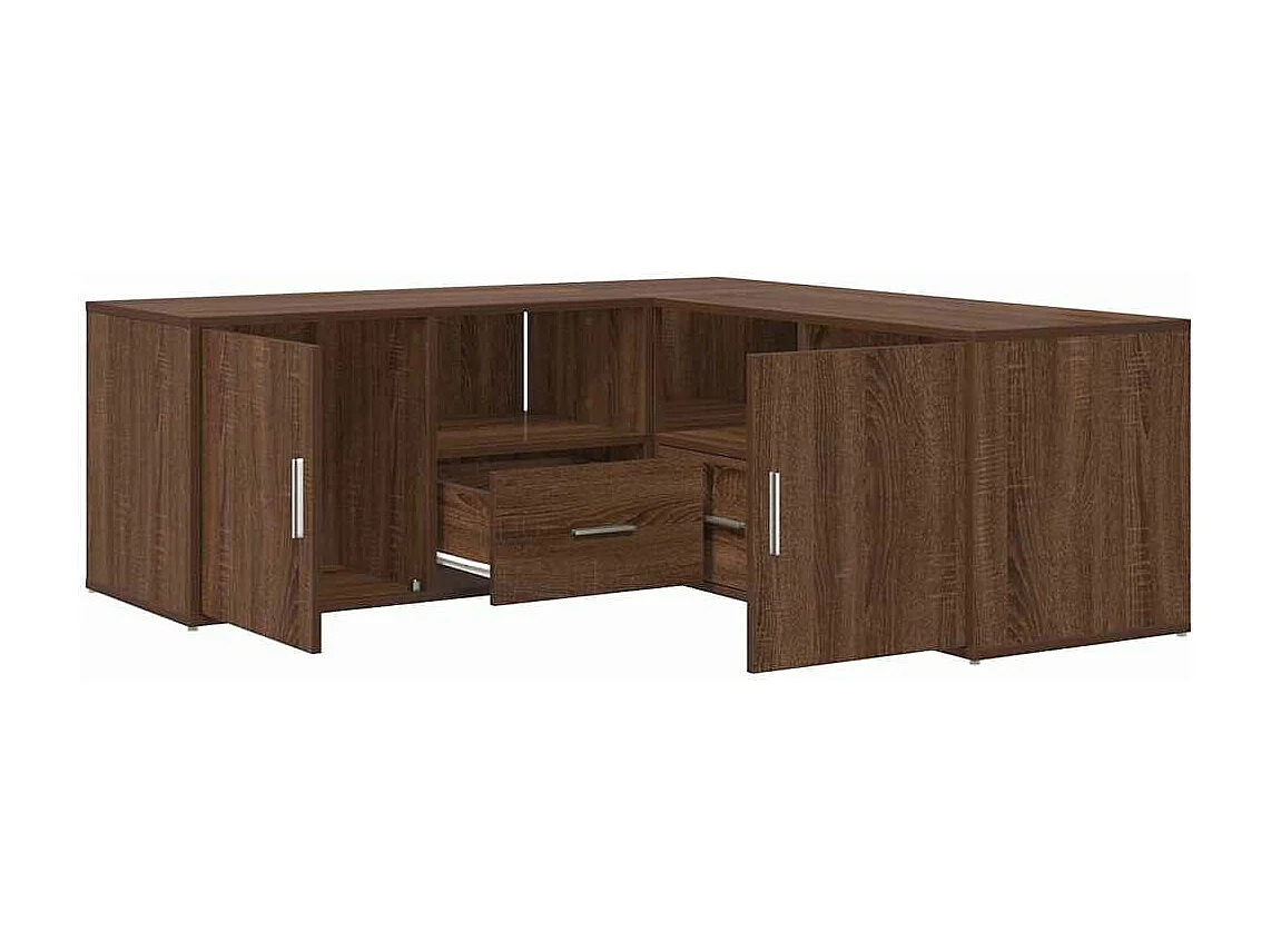 Armoire d'angle chêne marron 200x40x45 cm bois d'ingénierie