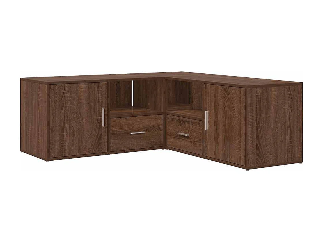 Armoire d'angle chêne marron 200x40x45 cm bois d'ingénierie