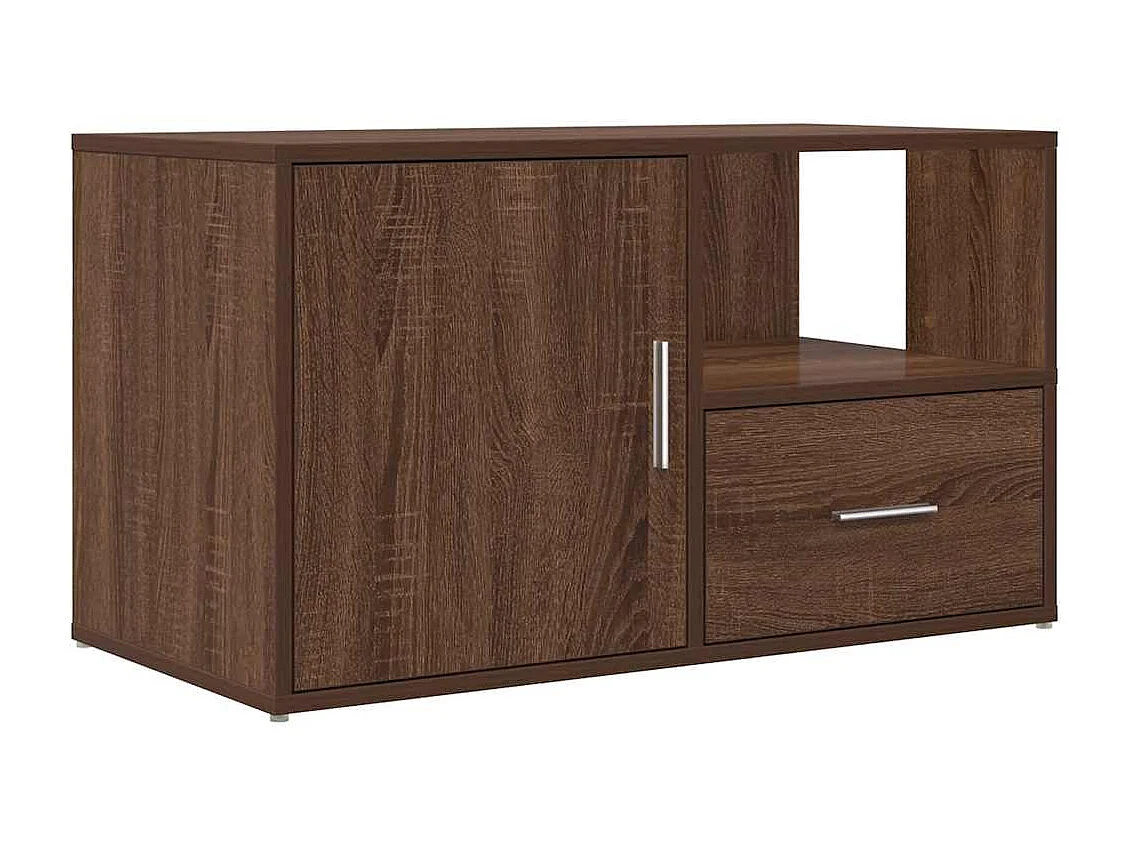 Armoire d'angle chêne marron 200x40x45 cm bois d'ingénierie