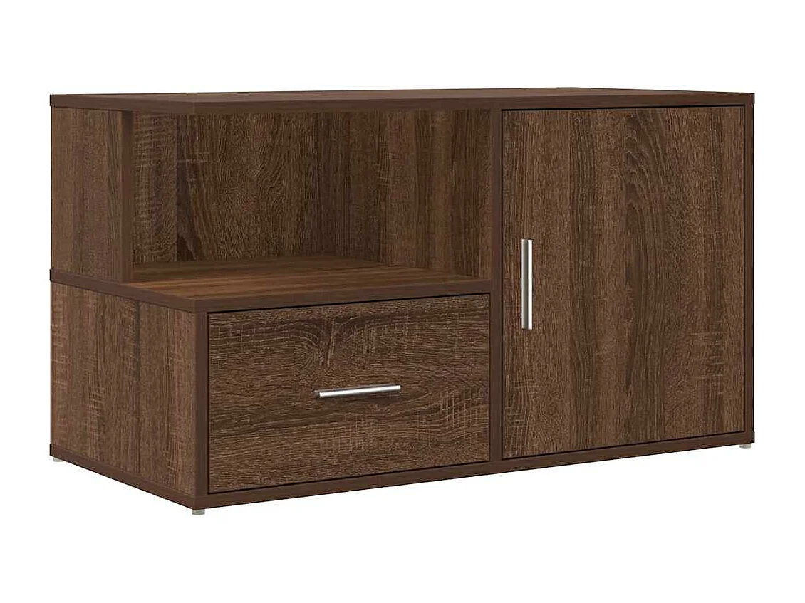 Armoire d'angle chêne marron 200x40x45 cm bois d'ingénierie